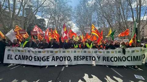 "Hist&oacute;rica Movilizaci&oacute;n en Madrid: Agricultores y Ganaderos de Castilla y Le&oacute;n acudieron a defender sus derechos" Foto de archivo