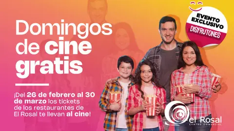 En marzo, el Centro Comercial El Rosal de Ponferrada presenta los 'Domingos de Cine Gratis en El Rosal'