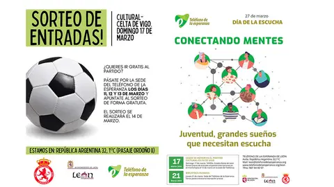 Cartel sorteo de entradas