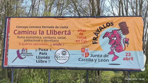 Valla informativa III Caminu la Llibert&aacute;