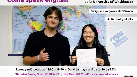 Clases gratuitas de ingl&eacute;s para adult@s en Le&oacute;n