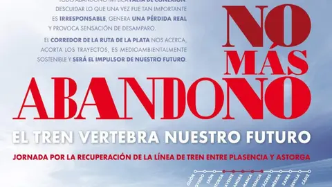 Concentraci&oacute;n en Zamora a favor del tren Ruta de la Plata.