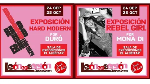 Le&oacute;n Ciudad P&uacute;rpura inaugura las exposiciones 'Hard Modern' y 'Rebel Girl' dentro de 'Le&oacute;n es Acci&oacute;n. Lexploitation'