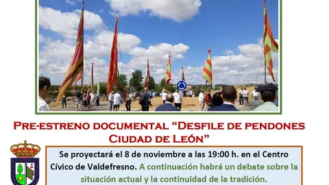 Cartel pendones Valdefresno