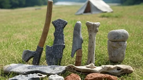 Herramientas prehist&oacute;ricas en La T&eacute;rmica