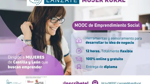 Formaci&oacute;n gratuita en emprendimiento social para mujeres rurales de Castilla y Le&oacute;n