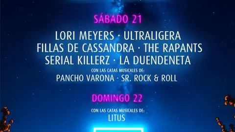 Musicamino 2025. Cartel por d&iacute;as