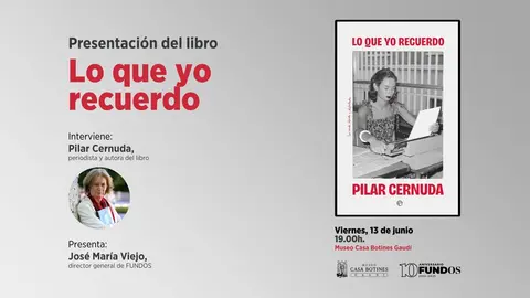 Cartel presentaci&oacute;n Lo que yo recuerdo-MCBG