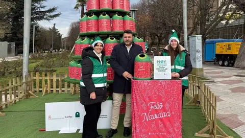 Campa&ntilde;a reciclaje vidrio en Navidad Le&oacute;n