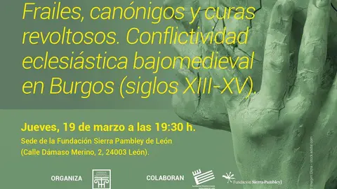 Detalle del cartel anunciador de la conferencia