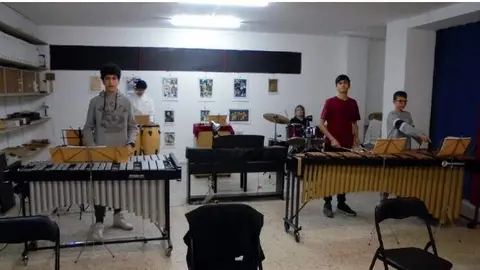 El Grupo de Percusi&oacute;n Toccata debuta con su primer concierto en la Fundaci&oacute;n Merayo de Santib&aacute;&ntilde;ez de Porma