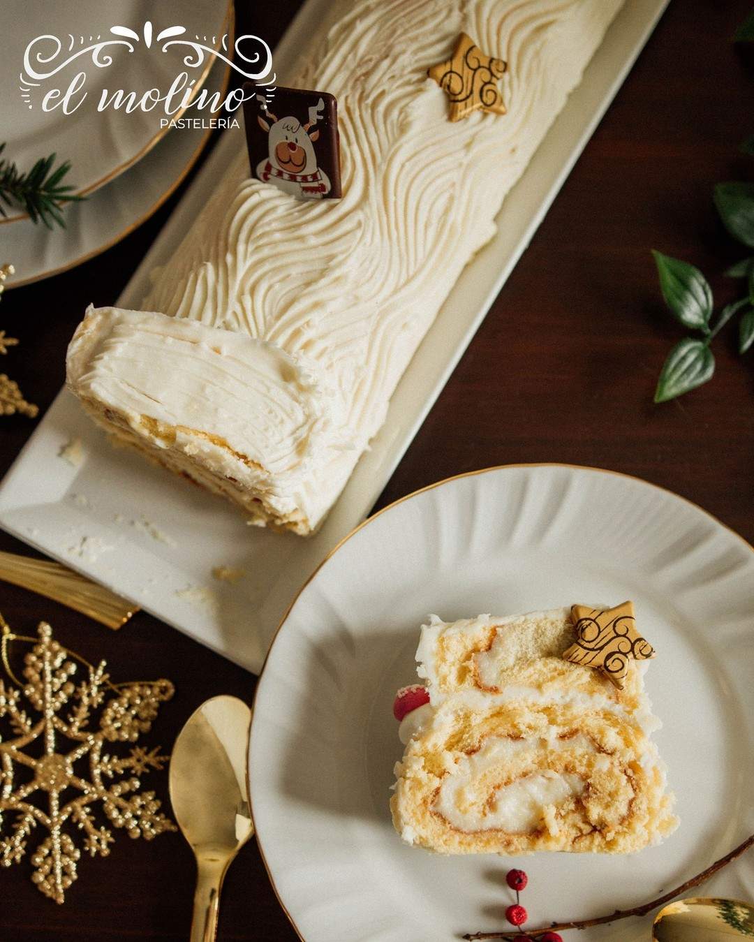 Tronco de Navidad Pastelería El molino Ponferrada