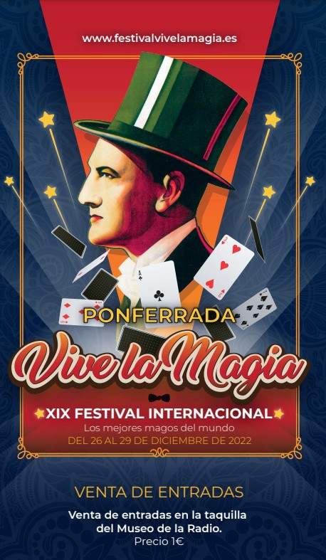 Cartel del Festival de Magia de Ponferrada