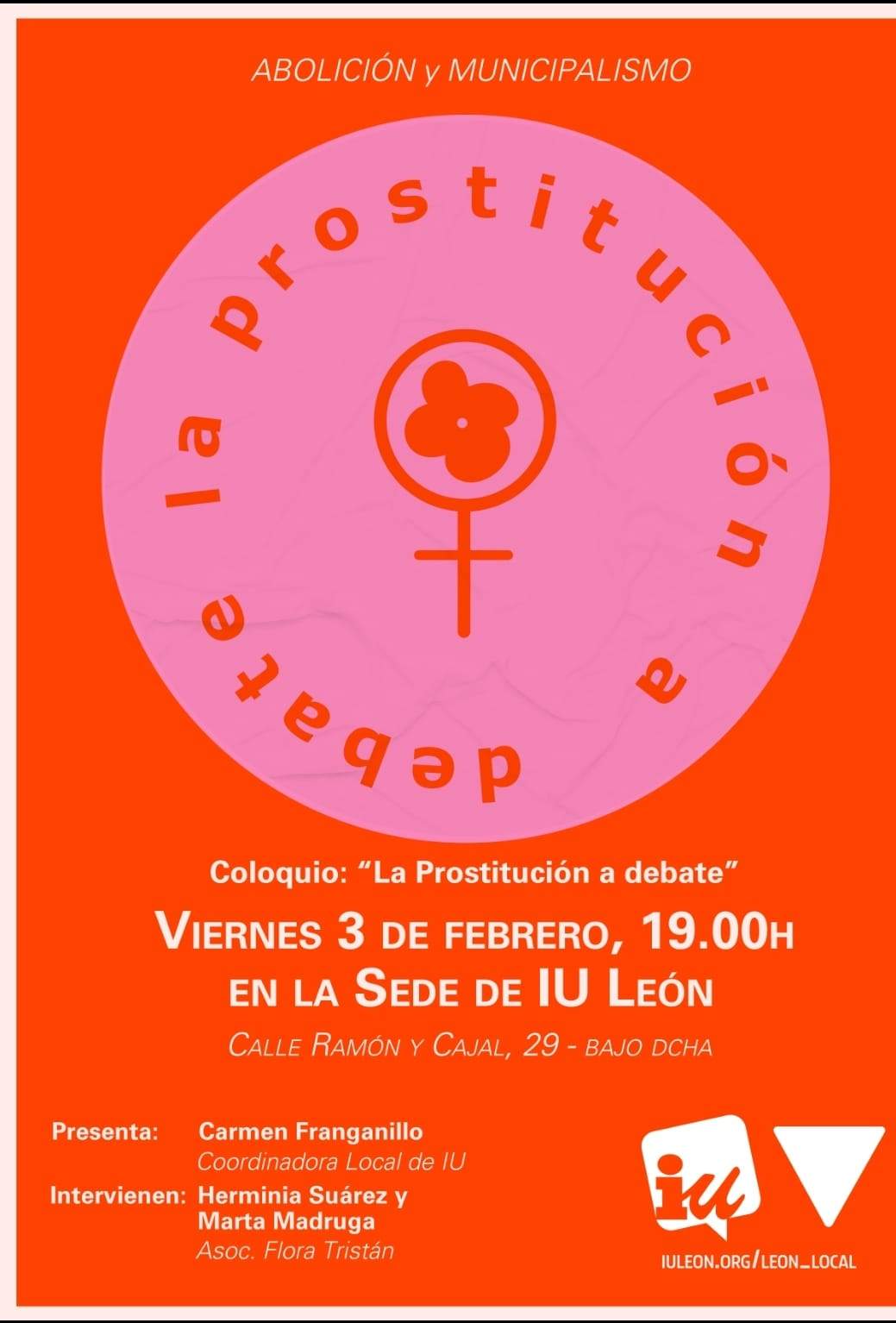 Jornada debate prostitución y municipalismo