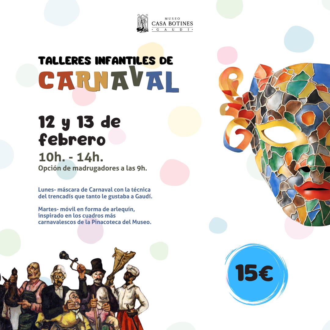 TALLERES INFANTILES CARNAVAL CASA BOTINES cuadrado