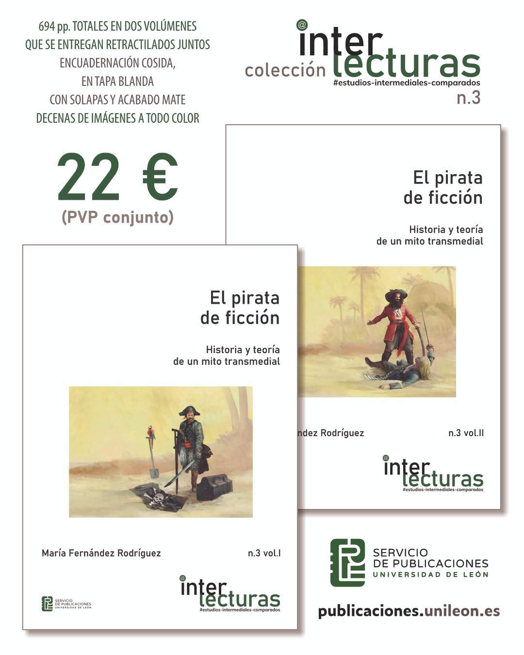 Portada de los dos volúmenes editados por el Área de Publicaciones de la ULE