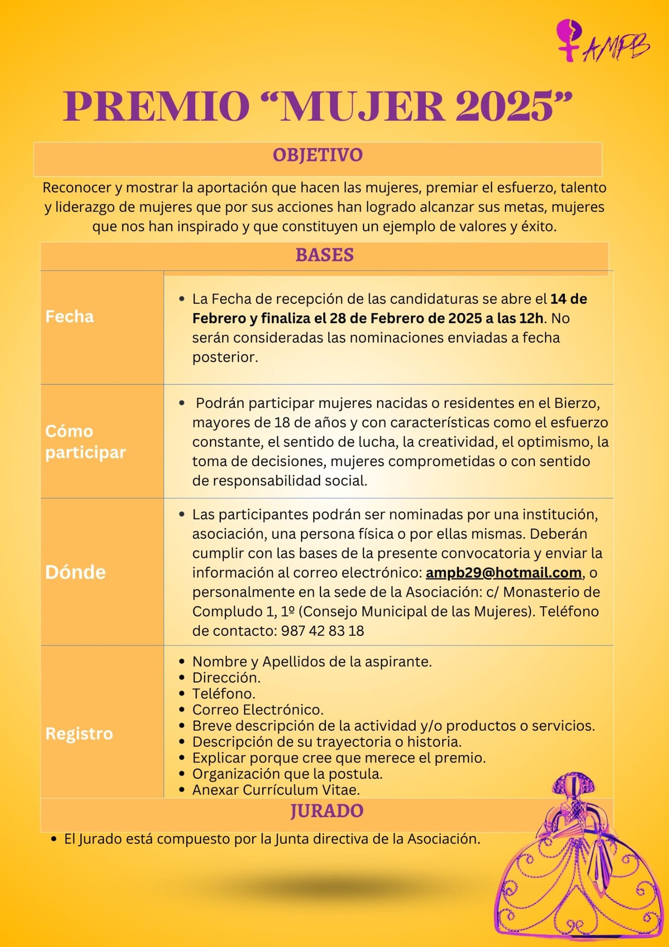 BASES PREMIOS MUJER