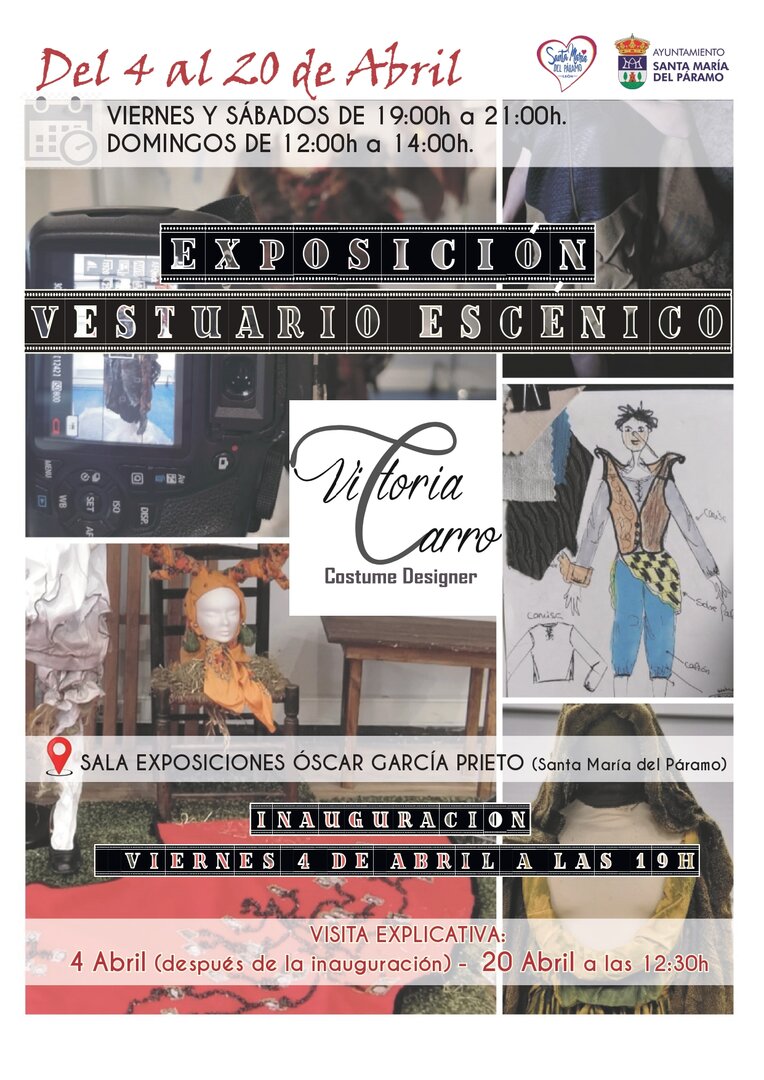 Cartel Expo Vestuario escenico ABRIL 2025