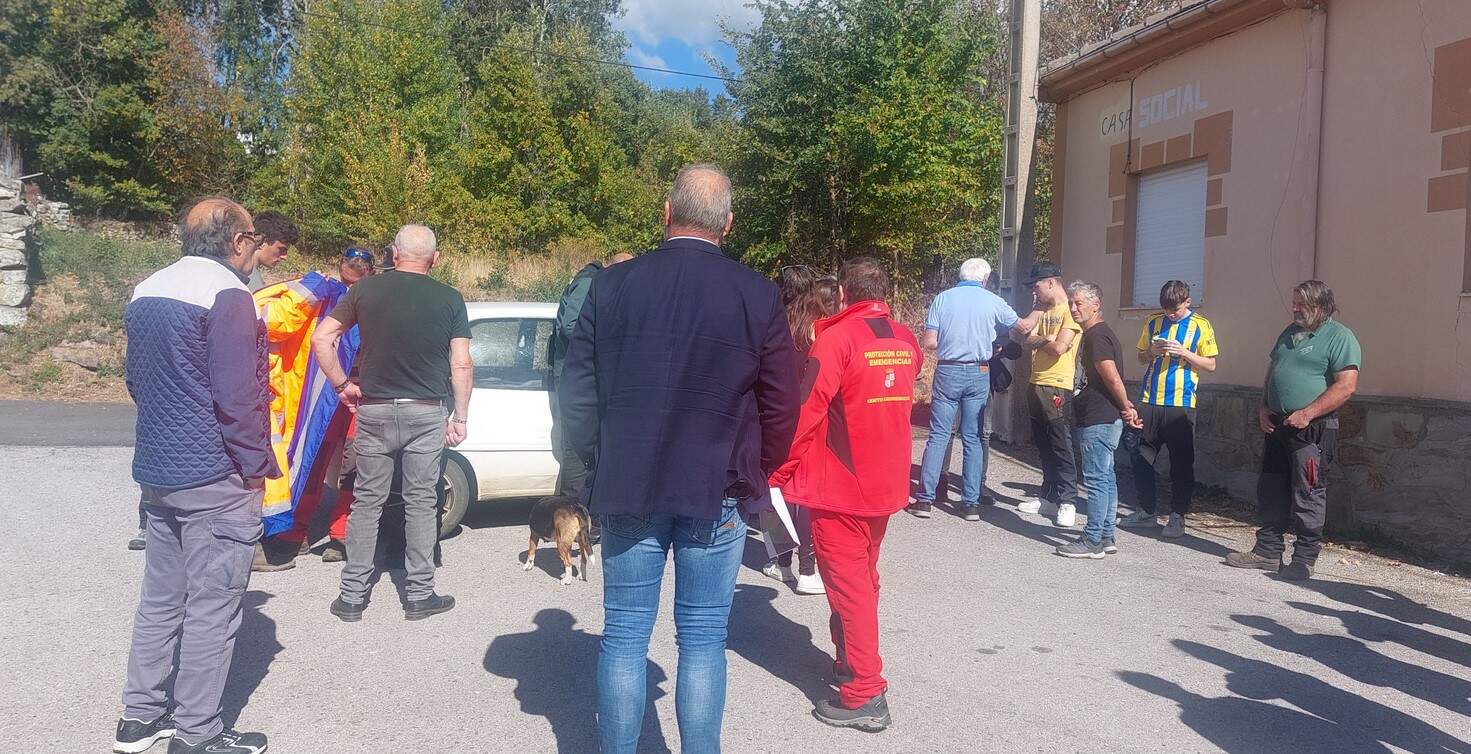 Momento de la llegada del nonagenario desaparecido