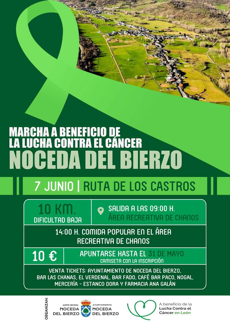NOCEDA. Marcha solidaria AECC CARTEL