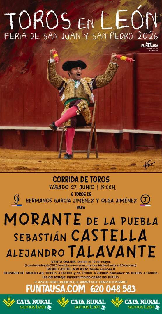 Cartel Feria Taurina San Juan León 2026